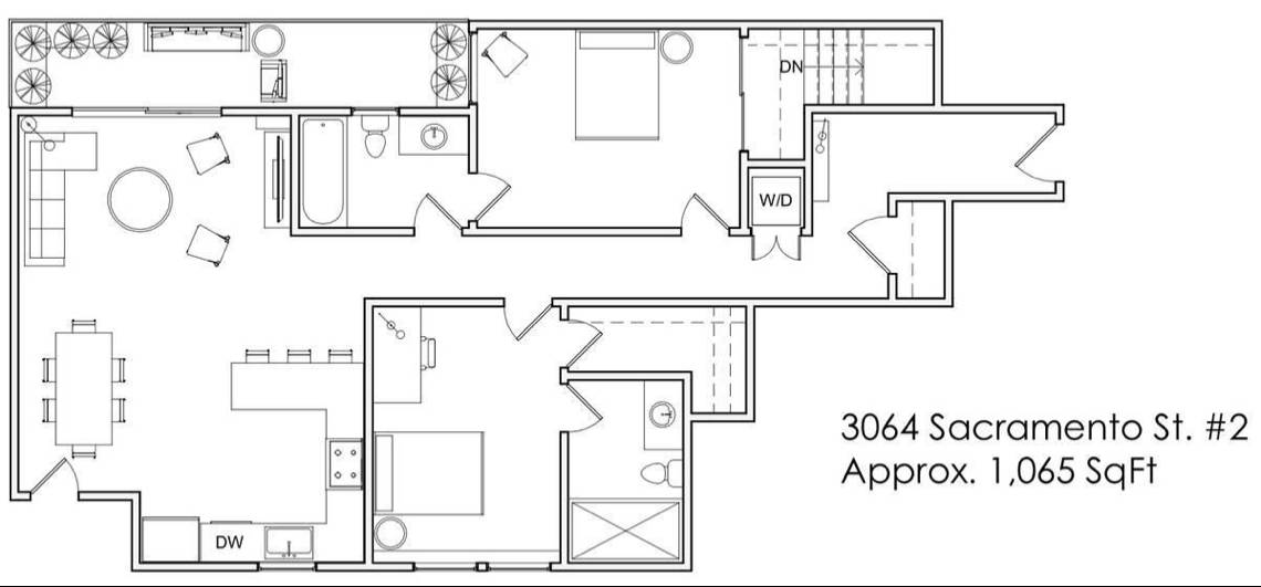 3064 Sacramento Street #3 floor plan