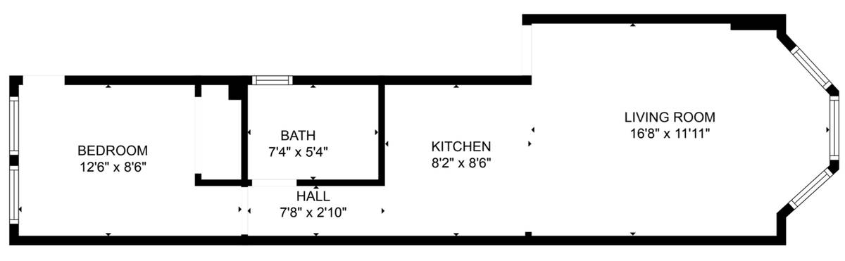 525 Grove Street #3 floor plan