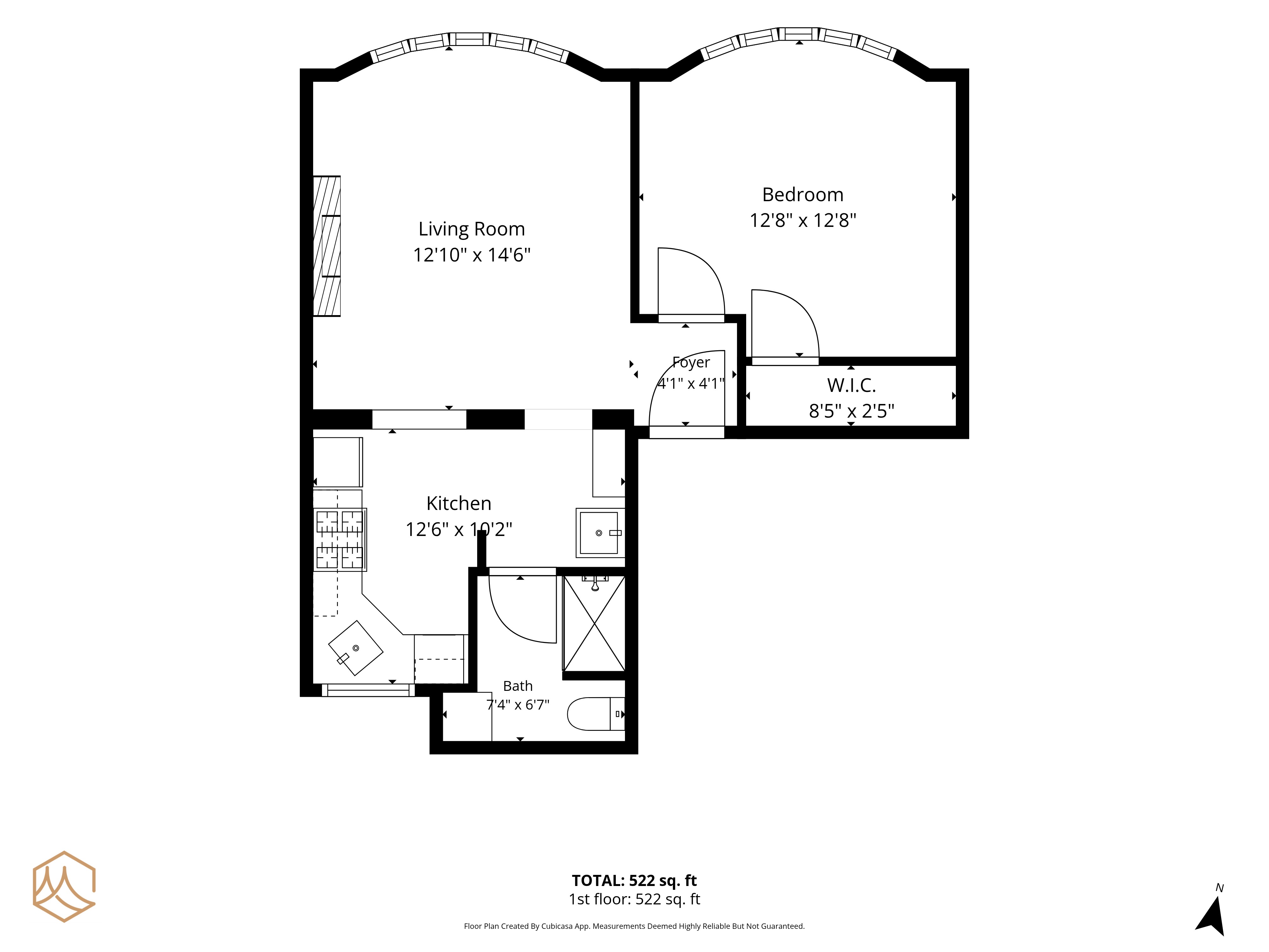 1765 McAllister Street #A floor plan