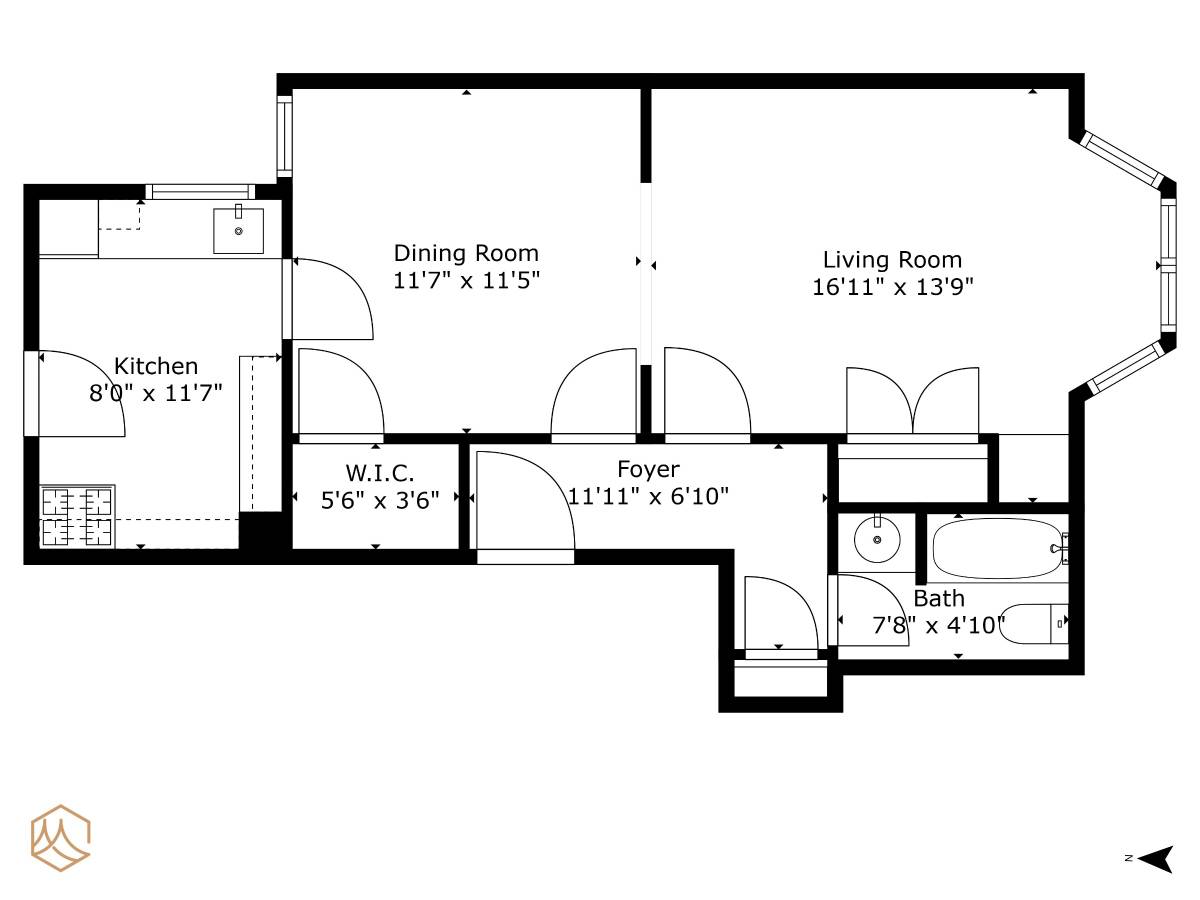 1637 Clay Street #8 floor plan