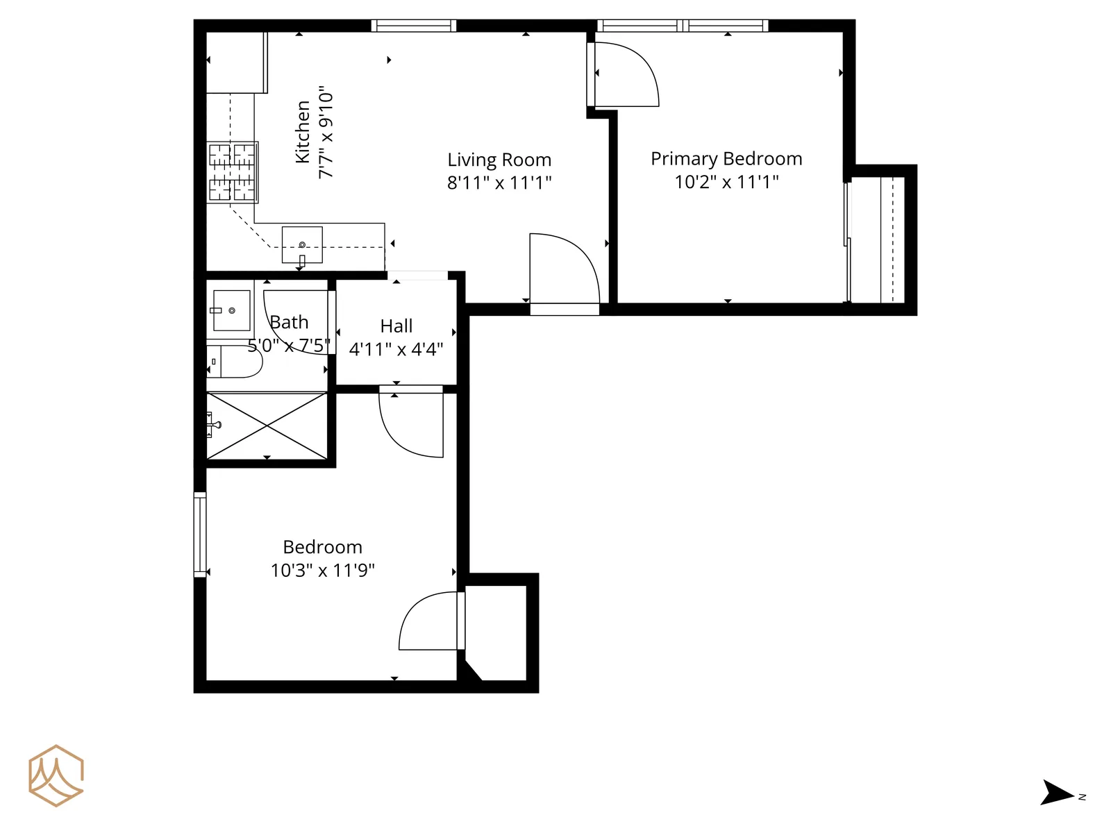 1037 Clay Street # 5 floor plan