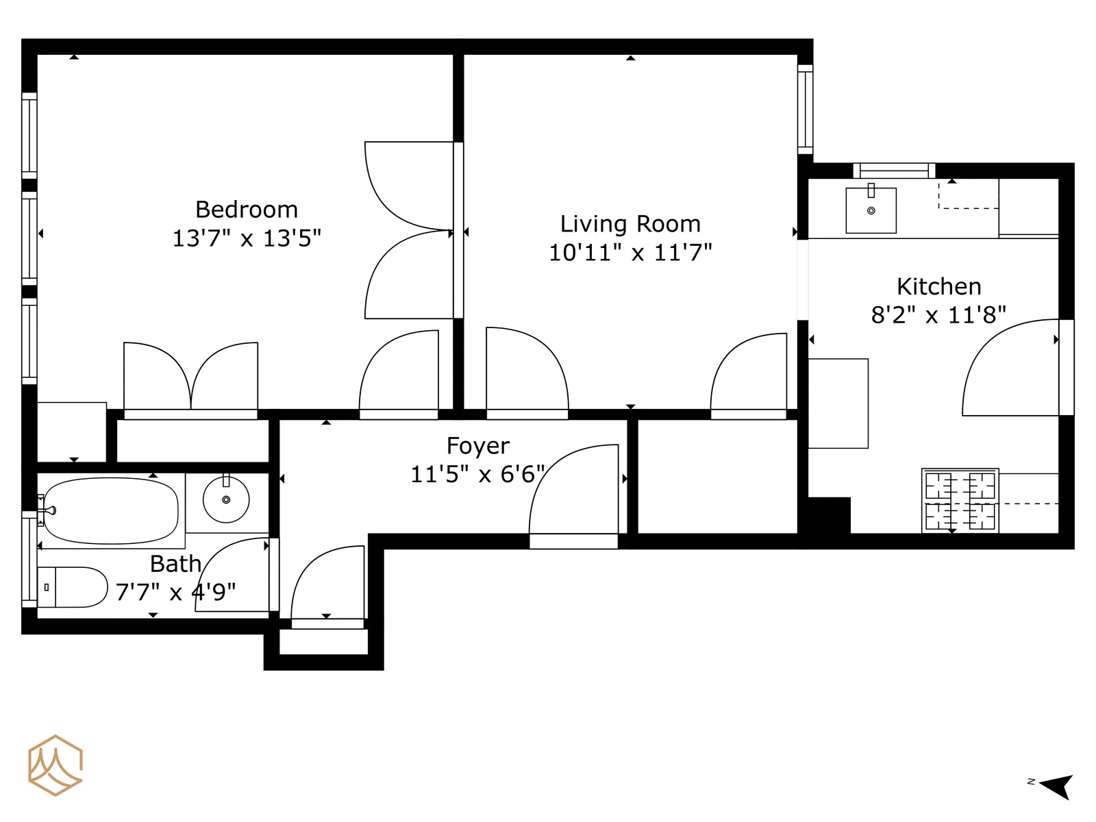 1637 Clay St. #10 floor plan