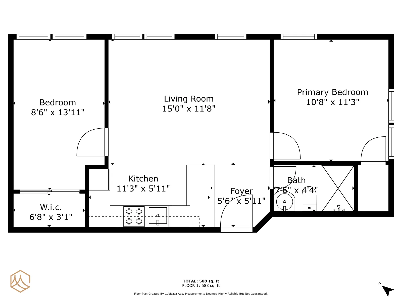 2440 8th Ave.Unit 10 floor plan