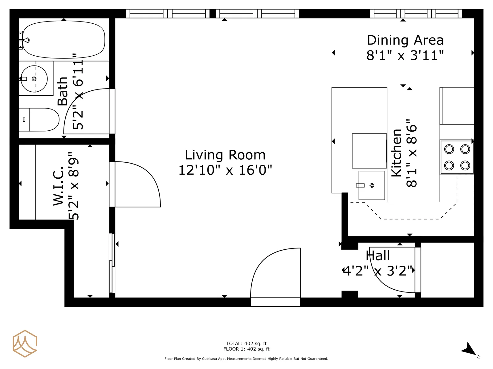 633 Alma Ave.#4 floor plan