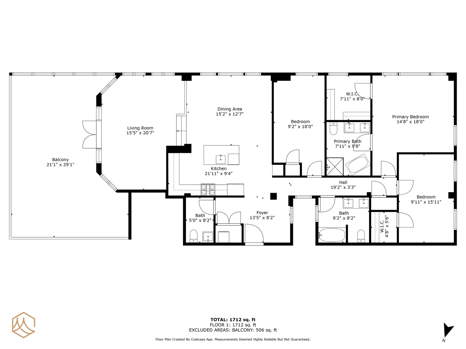 900 Chestnut St. #704 floor plan